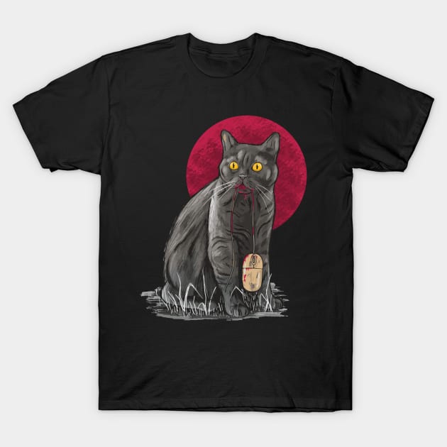 The Cat Hunter T-Shirt by Hamster Design